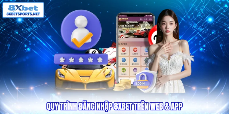 Đăng Nhập 8XBET Trên Web & Điện Thoại Nhận Trọn Quyền Lợi Quy trình đăng nhập 8XBET trên web & app